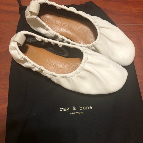 Rag & Bone Elly Ballet Flat in White - Picture 4 of 9